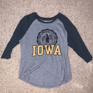Iowa Hawkeye Baseball Tee